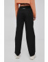 Sixth June pantaloni femei culoarea negru lat high waist - Pled.ro