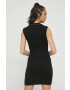 Sixth June rochie culoarea negru mini mulata - Pled.ro