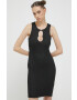 Sixth June rochie culoarea negru mini mulata - Pled.ro