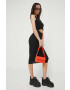 Sixth June rochie culoarea negru midi mulata - Pled.ro