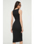 Sixth June rochie culoarea negru midi mulata - Pled.ro