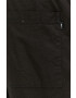 Solid pantaloni scurti barbati culoarea negru - Pled.ro