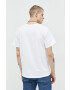 Solid tricou din bumbac culoarea alb cu imprimeu - Pled.ro