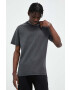 Solid tricou din bumbac culoarea gri neted - Pled.ro