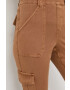 Spanx pantaloni shapewear Stretch Twill Ankle Cargo femei culoarea gri mulata high waist - Pled.ro