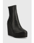 Steve Madden botine Jassy femei culoarea negru toc pana - Pled.ro