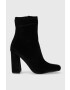 Steve Madden botine Fulton femei culoarea negru cu toc drept - Pled.ro