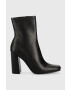 Steve Madden botine Fulton femei culoarea negru cu toc drept - Pled.ro