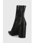 Steve Madden botine Fulton femei culoarea negru cu toc drept - Pled.ro