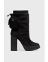 Steve Madden botine Riseup femei culoarea negru cu toc drept - Pled.ro