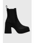 Steve Madden cizme Climate femei culoarea negru cu toc drept - Pled.ro