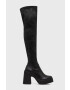 Steve Madden cizme Clifftop femei culoarea negru cu toc drept - Pled.ro