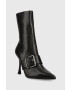 Steve Madden cizme de piele Banter femei culoarea negru cu toc cui SM11002605 - Pled.ro