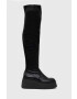 Steve Madden cizme Phaeline femei culoarea negru cu platforma - Pled.ro