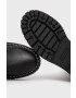 Steve Madden Ghete Chelsea de piele femei culoarea negru cu platformă - Pled.ro