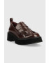 Steve Madden mocasini Marleigh femei culoarea bordo cu platforma - Pled.ro