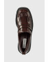 Steve Madden mocasini Marleigh femei culoarea bordo cu platforma - Pled.ro