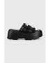 Steve Madden papuci Activator femei culoarea negru cu platforma SM11002460 - Pled.ro