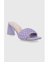 Steve Madden papuci Monte Carlo femei culoarea violet cu toc drept - Pled.ro