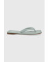 Steve Madden slapi Zahra femei culoarea turcoaz cu toc plat - Pled.ro