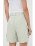 Stine Goya pantaloni scurti din bumbac Leon culoarea verde modelator high waist - Pled.ro