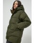 Superdry geaca femei culoarea verde de iarna oversize - Pled.ro