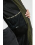 Superdry geaca femei culoarea verde de iarna oversize - Pled.ro