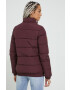 Superdry geaca femei culoarea bordo de iarna - Pled.ro