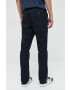 Superdry pantaloni de bumbac barbati culoarea albastru marin mulata - Pled.ro