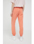 Superdry pantaloni de trening din bumbac culoarea portocaliu neted - Pled.ro