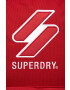 Superdry rucsac femei culoarea rosu mare cu imprimeu - Pled.ro