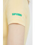 Superdry tricou femei culoarea galben - Pled.ro