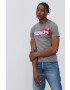 Superdry tricou femei culoarea gri - Pled.ro