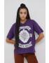 Superdry Tricou din bumbac culoarea violet - Pled.ro