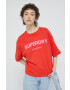 Superdry tricou din bumbac culoarea rosu - Pled.ro