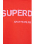 Superdry tricou din bumbac culoarea rosu - Pled.ro