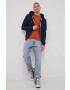 Superdry tricou din bumbac culoarea gri - Pled.ro