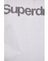 Superdry Tricou din bumbac culoarea alb - Pled.ro