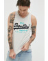 Superdry tricou din bumbac culoarea gri - Pled.ro