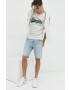 Superdry tricou din bumbac culoarea gri - Pled.ro