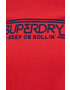 Superdry tricou din bumbac culoarea rosu - Pled.ro