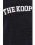 The Kooples hanorac de bumbac femei culoarea negru cu imprimeu - Pled.ro