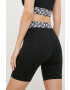 The Kooples pantaloni scurti femei culoarea negru neted high waist - Pled.ro