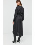 The Kooples rochie culoarea negru maxi evazati - Pled.ro