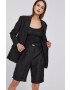 The Kooples Sacou culoarea negru un singur rand de nasturi material neted - Pled.ro