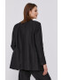 The Kooples Sacou culoarea negru un singur rand de nasturi material neted - Pled.ro