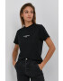 The Kooples Tricou din bumbac culoarea negru - Pled.ro