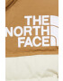 The North Face geaca de puf 92 LOW-FI HI-TEK NUPTSE JACKET femei culoarea bej de iarna - Pled.ro