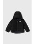 The North Face geacă reversibilă pentru bebeluși REVERSIBLE PERRITO HOODED JACKET culoarea negru - Pled.ro