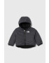 The North Face geacă reversibilă pentru bebeluși REVERSIBLE PERRITO HOODED JACKET culoarea negru - Pled.ro